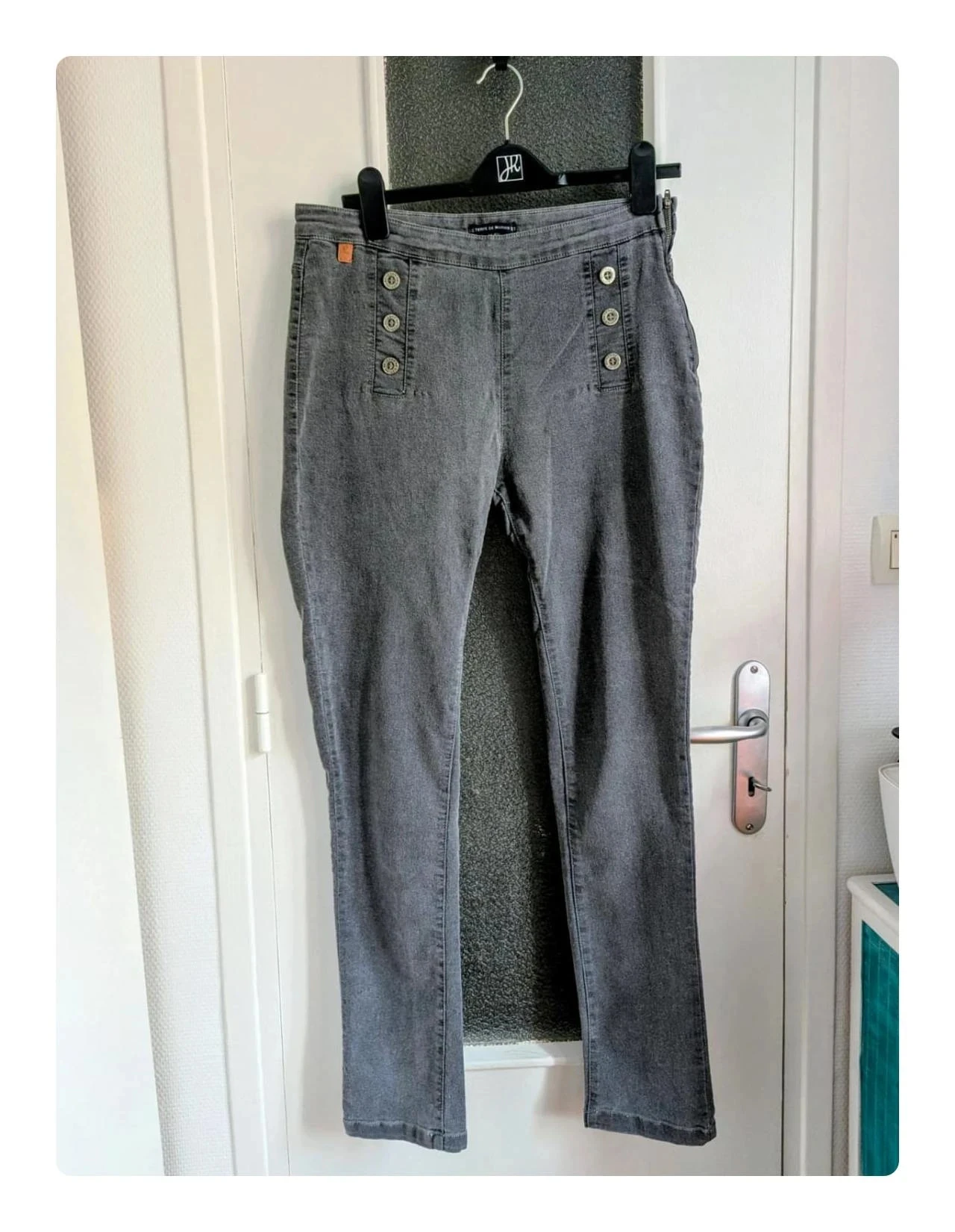 Jean skinny terre de marins gris taille 44 xxl
